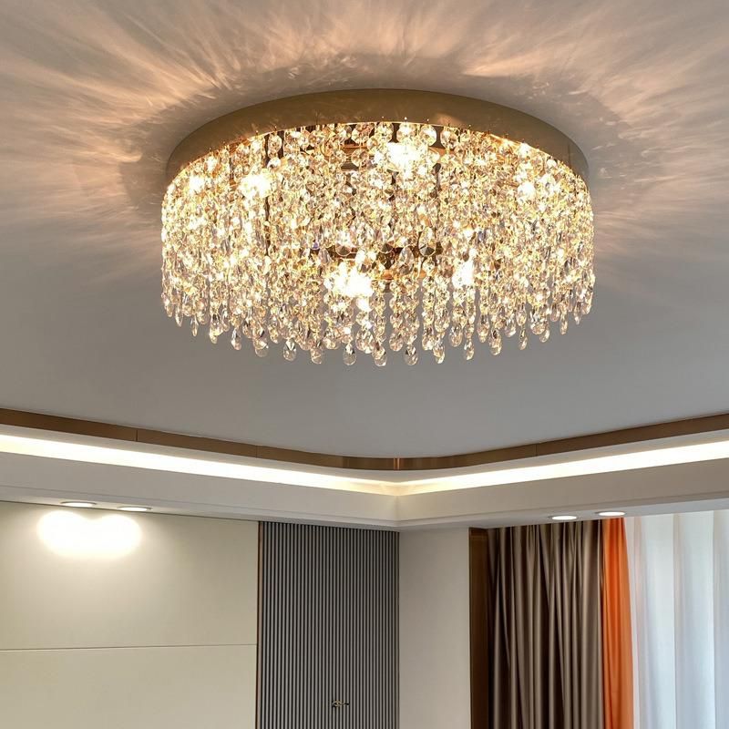 Living Room Ceiling Lamp Luxury Crystal Atmospheric Hall Lounge Lights (WH-CA-75)