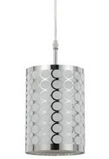 Decorative Curved Design Pendant with Stainless Outer Shade
