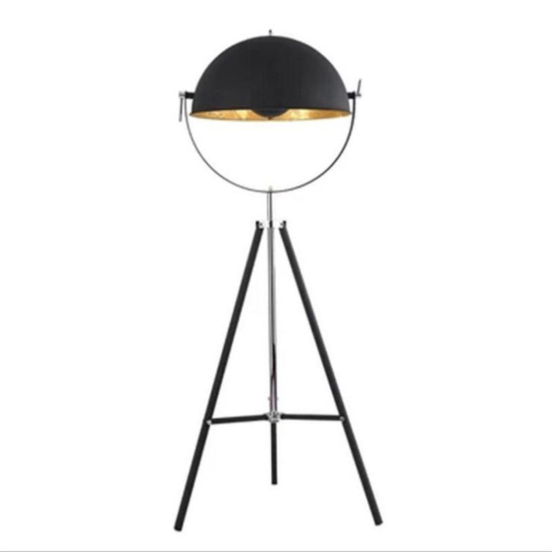 Vintage Loft Retro Black Iron Floor Lamp for Foyer Bed Room Workshop Tripod Vintage Floor Lamp (WH-VFL-05)