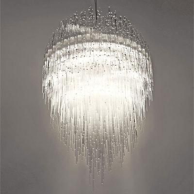 2022 Factory Supply Luxury Hotel Modern Big Tassels Project Chandelier &amp; Pendant Light