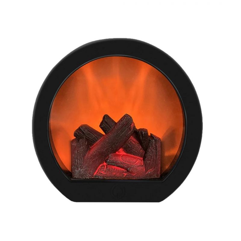 New Fireplace Firewood Simulation Home Decoration Desktop Night Light Lamp