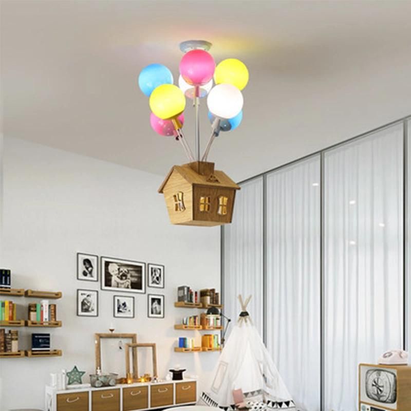 Balloon Fly House Color Nordic Simple Cartoon Children′s Room Chandelier (WH-MA-169)