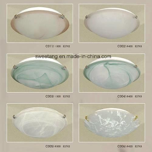 Aluminium Cheap Price Glass Ceiling Lamp E27 Ceiling for Bedroom