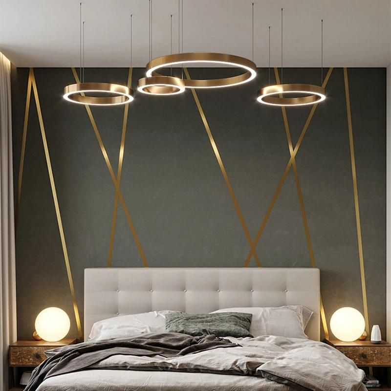 Circle Design Ceiling Lamp Pendant Lamp Hotel Lobby Lamp Display Lighting