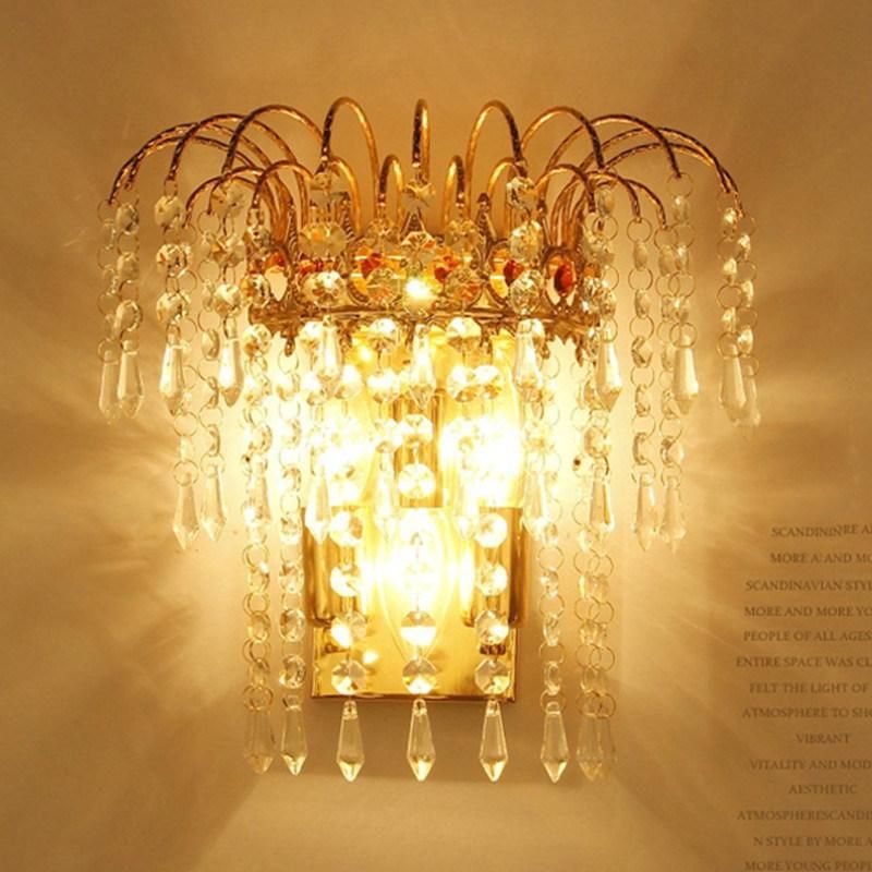 Crystal Wall Lamp Bedroom LED Wall Light Living Room Bathroom Crystal Light Fixture (WH-OR-156)