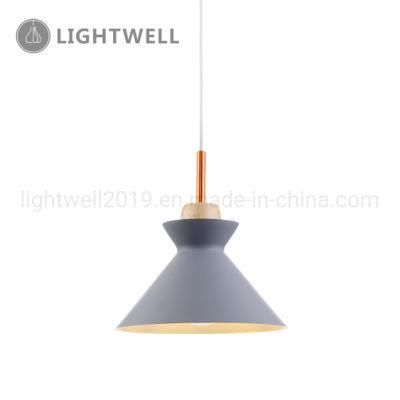 Home Decorative metal and oak Chandelier Interior pendant Lamp