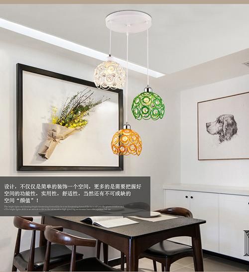 Modern Lighting Home Crystal Pendant Lamp Hanging Pendant Light for Living Room