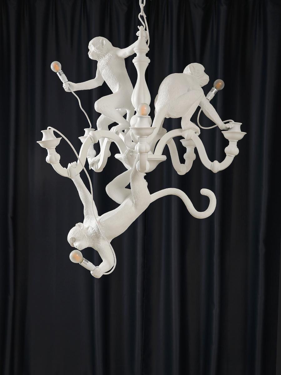 Resin Monkey Pendant Light Chandelier