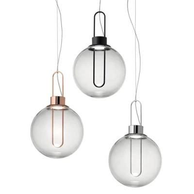 Simple Glass Bubble Nordic Bar Restaurant Pendant Lighting Fixtures Creative Art Designer Dining Room Cafe Kitchen Hanging Lamps