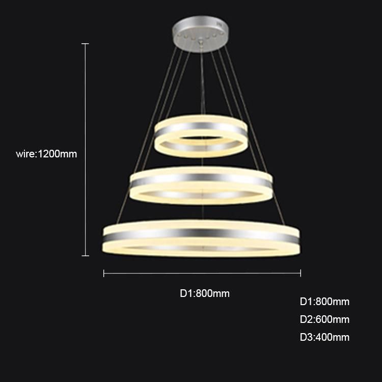 New Elegant Decoration Ring Chandelier Modern Lighting