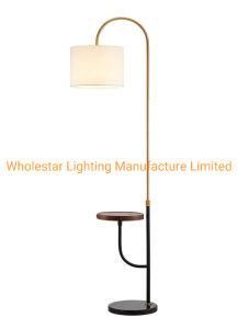 Metal Floor Lamp with Wireless Charging and Tea Table Top (WHF-792)
