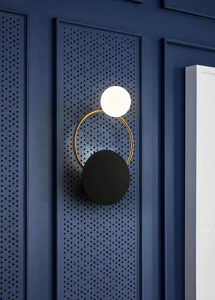 Modern Simple Circular LED Wall Lamp Chandelier Wall Art
