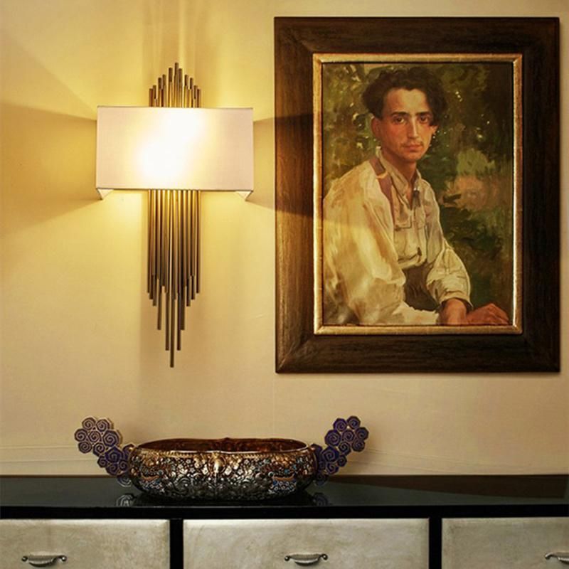 Gold LED Wall Lamp Bedroom Bedside Stairs Corridor Simple Wall Decoration Light (WH-OR-144)