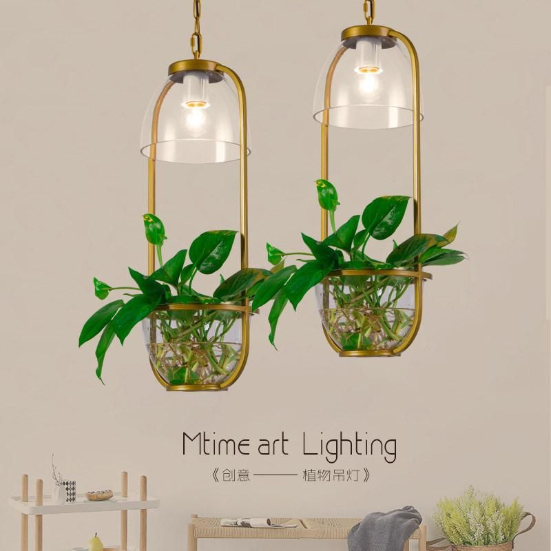 Pastoral Pendant Light American Style Restaurant Creative Cafe Hotel Decor Glass Pendant Light Hanging Lamp (WH-AP-194)