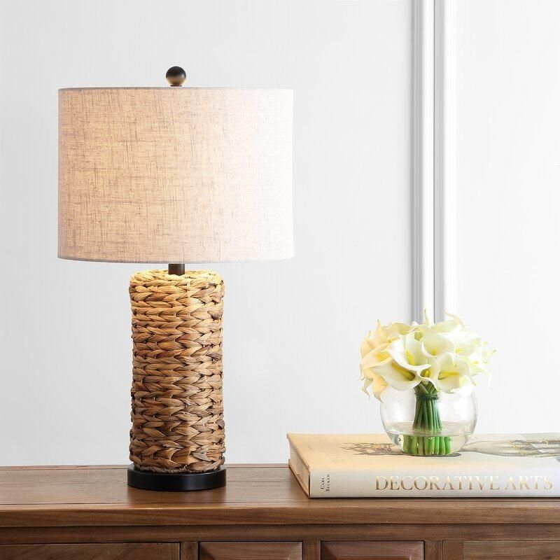 Home Decoration Lights Rattan Desk Table Lamp for Hotel Office Living Room