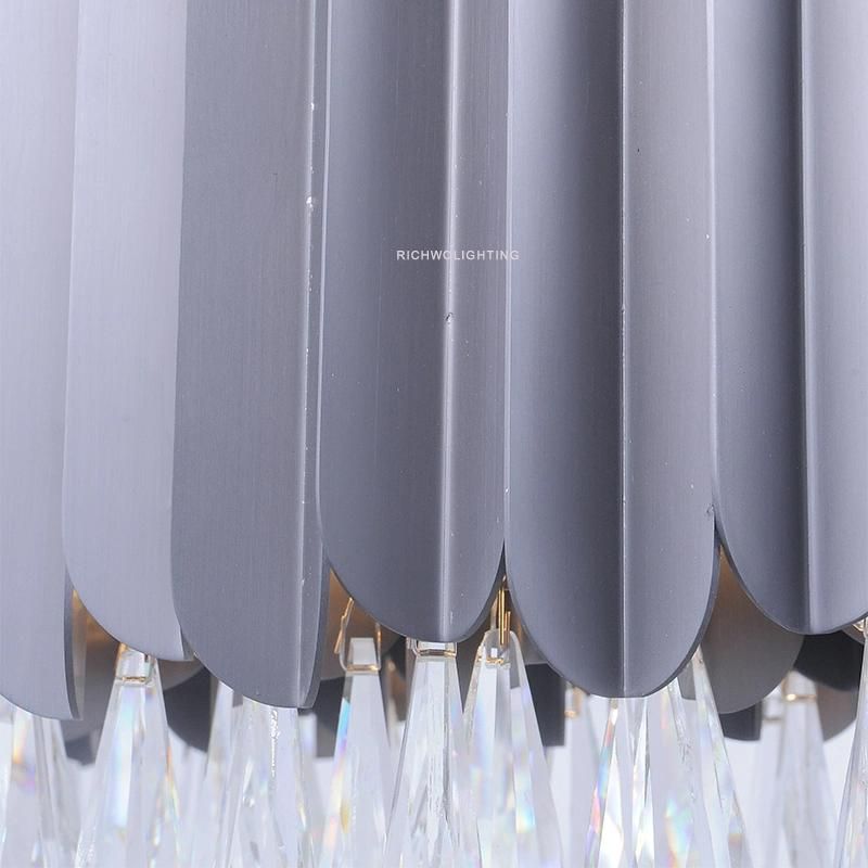 Hanging Bright Light Crystal Chandeliers LED Pendant Lighting for Hotel