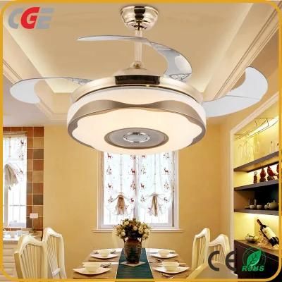 Items Energy Saving Bluetooth Ceiling Fan Light with Hidden Blades Luxury Inverter Ceiling Fan Decorative Ceiling Light