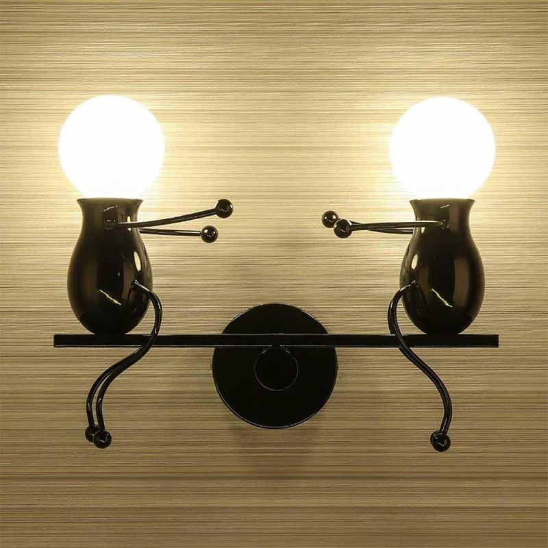 Cartoon Lamp Living Room Bed Room Creative Vintage Iron Simple Teeterboard Style Creative Children′s Wall Lamp (WH-VR-57)