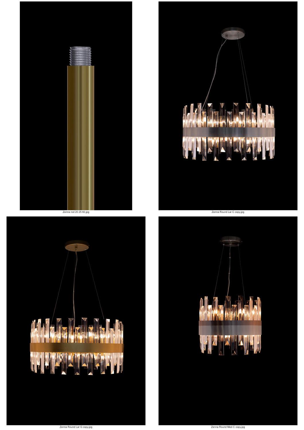 New Modern Nordic Home Decor Pendant Luxury Chandelier Light LED Ceiling Lamp for Rectangle Crystal Hanging Lighting Fixtures Restaurant Bar Home Hotel