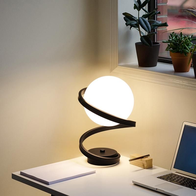 Spiral Bulb Table Lamp Bedside Lamp Dining Room Living Lamp