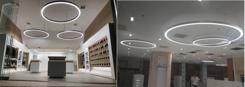 5 Years Warranty Aluminum Profile LED Circular Ring Light Simple Style for Indoor Project