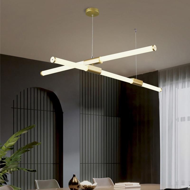 Modern Creative Lamp Tube Style Hotel Lobby Restaurant Chandelier Lamp