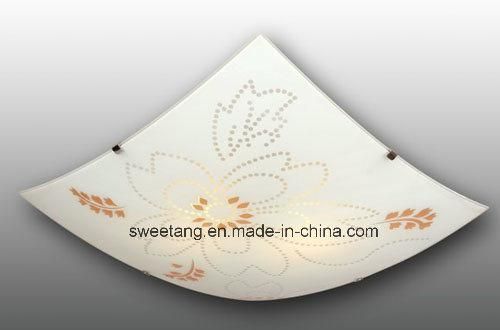 Modern Square Style Decorative Glass Ceiling Lamp for Hotel Project