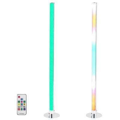 Remote Control Floor Lamp RGB LED Tube Floor Lighting Home for Living Room Decor