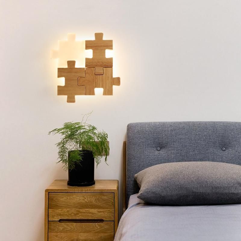 Aisle Bedside Modern Simple Lamp Creative Personality LED Puzzle Wall Light