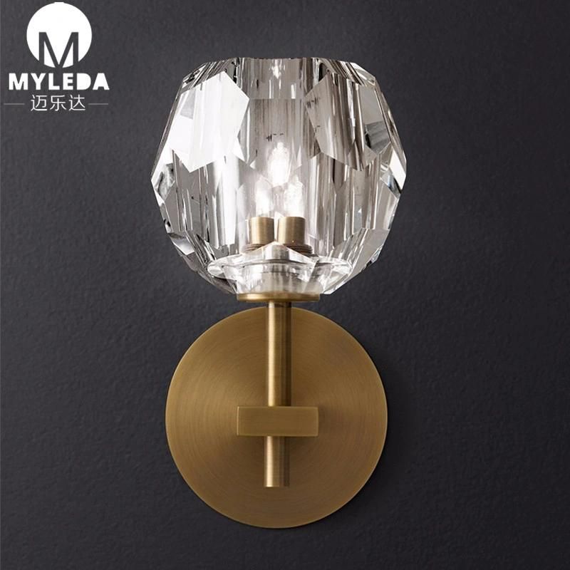 Art Deco LED Crystal Wall Sconces Mirrors Lights