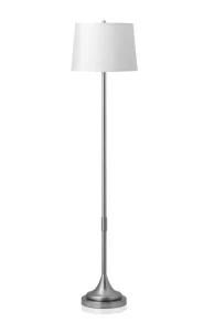 UL 61&quot; H Hotel Floor Lamp with Brushed Nickel