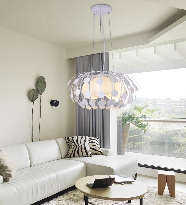 Modern Glass with Lampshades Pendant Light Interior Lighting