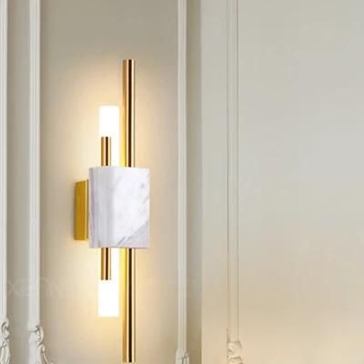 Marble Wall Lamp Modern LED Wall Lamps for Living Room Bedroom Loft Decor Home Bedside Wall Light (WH-OR-103)