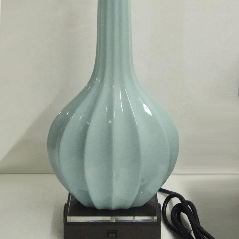 Classical Ceramic Fabric Bedside Reading Lamp Table Lamp for Guestroom