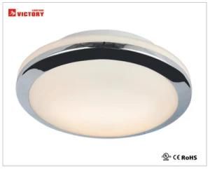 Victory Waterproof Modern LED Simple Round Ceiling Light with Opal Glass