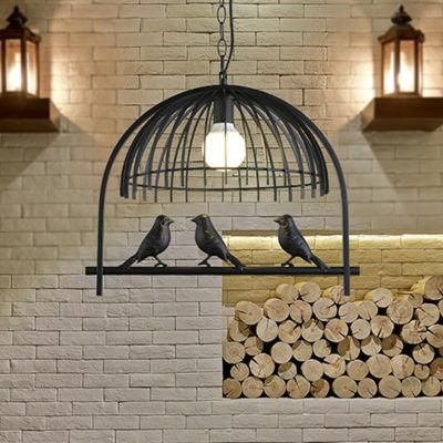 Nordic Bird Chandelier Bedroom Amercian Country Drop Light Kitchen Restaurant Cafe Cage Chandelier (WH-VP-115)