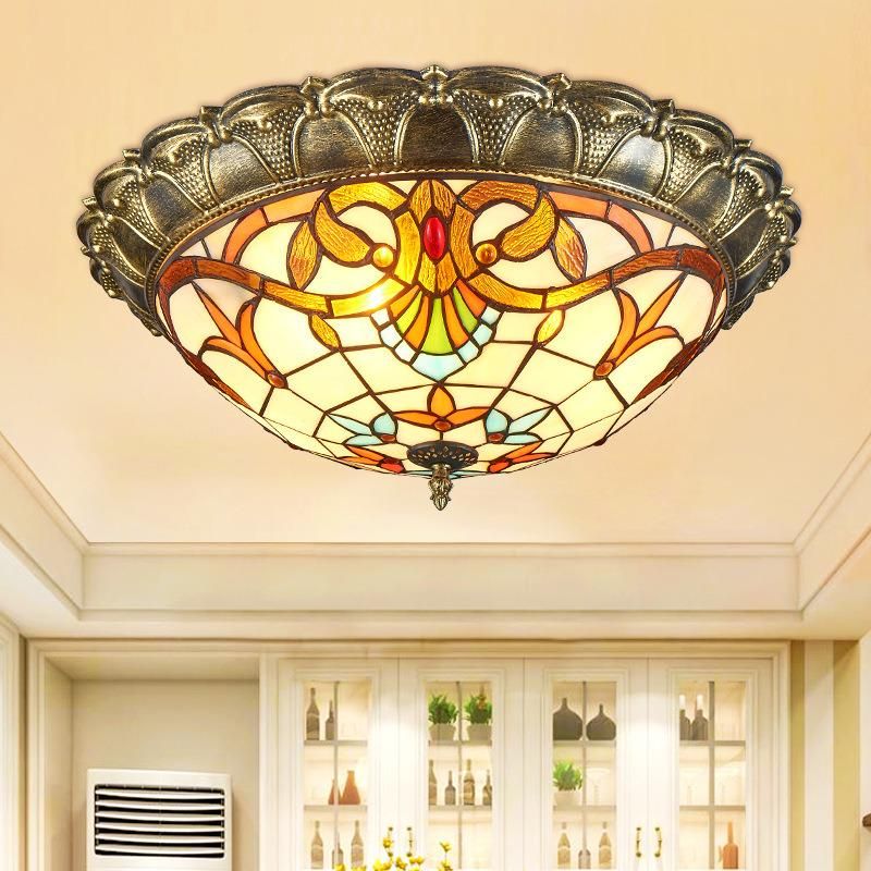 Authentic Tiffany Ceiling Lamp for Bedroom Living Room Lighting Fixtures (WH-TA-05)