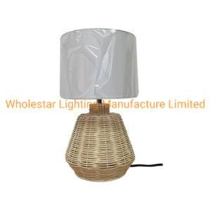 Rattan Bedhead Lamp / Rattan Table Lamp (WHT-081)