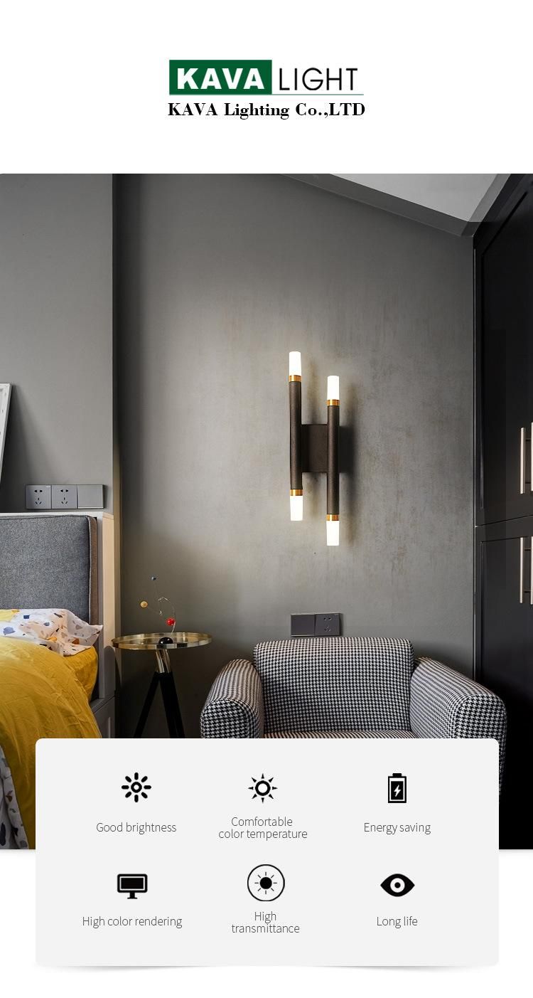 Industrial Modern Designer Fitting Bedside LED Light Hotel Bedroom Dining Room Living Room Decorative 12W LED Wall Sconce