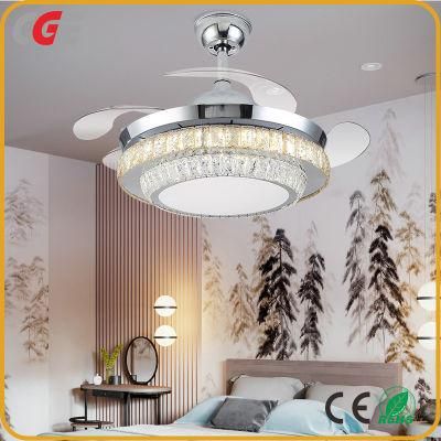 LED Ceiling Fans with Light Decorative Blade Remote Control Ceiling Fan with Light