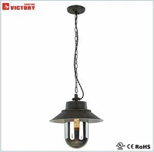Vintage Single Industrial Style Rusty Metal Pendant Lamp