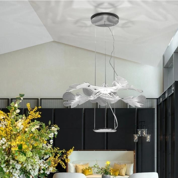 High Quality Leaf Big Chandelier Decorative Room LED Pendant Lamp