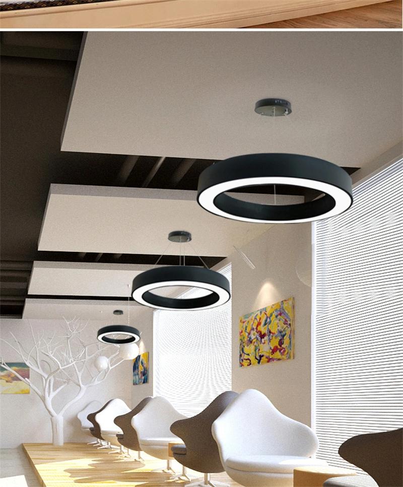 Custom Made Diameter Size Round Ring Shape LED Linear Pendant Light