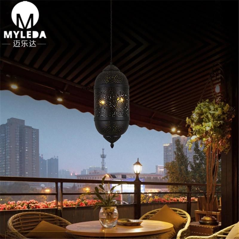 Moroccan Restaurant Vintage Wrought Iron Arabian Style Chandelier Pendant Lighting