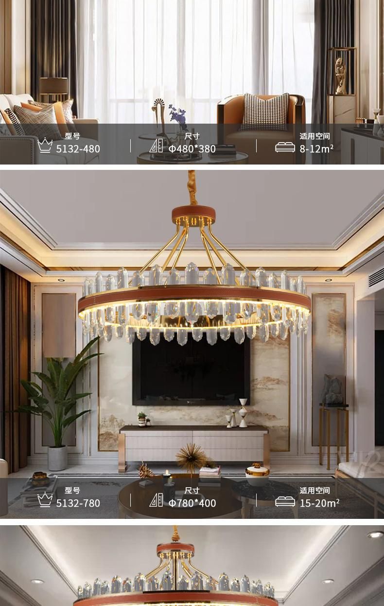 Fashion Luxury Style Modern Indoor Decoration LED Ceiling Pendant Light