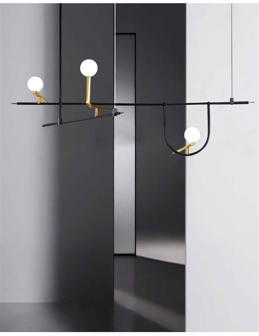 Indoor Chandelier Modern Glass Decorative LED Pendant Light