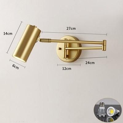 Nordic LED Wall Lamp Modern Iron Lamps for Living Room Bedroom Study Bedside Reading Lamp (WH-OR-56)