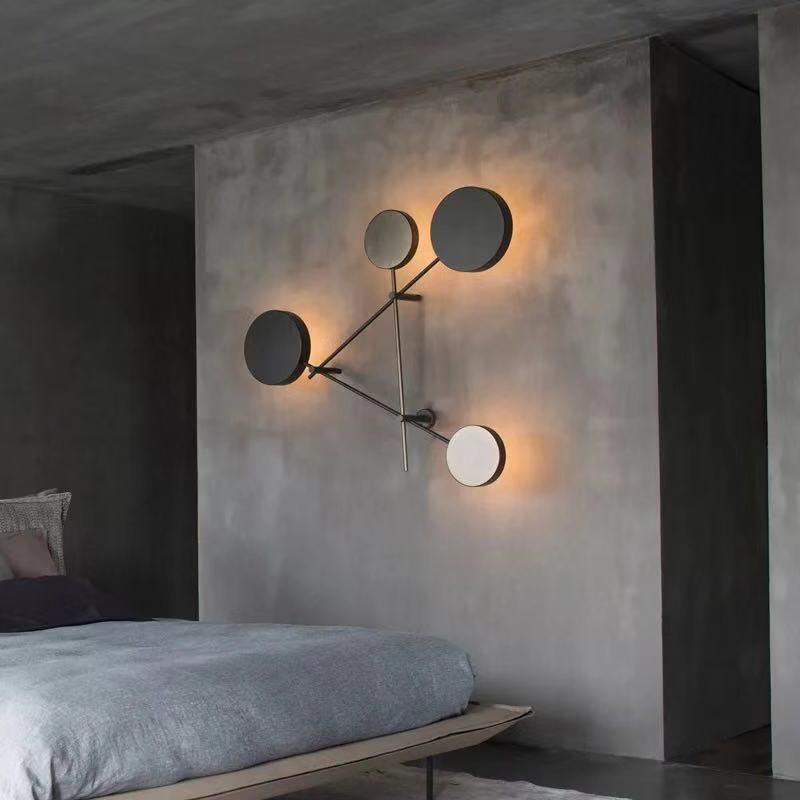 Mutiple Light Source Creative Design Artistic Wall Lamp Living Room Lamp