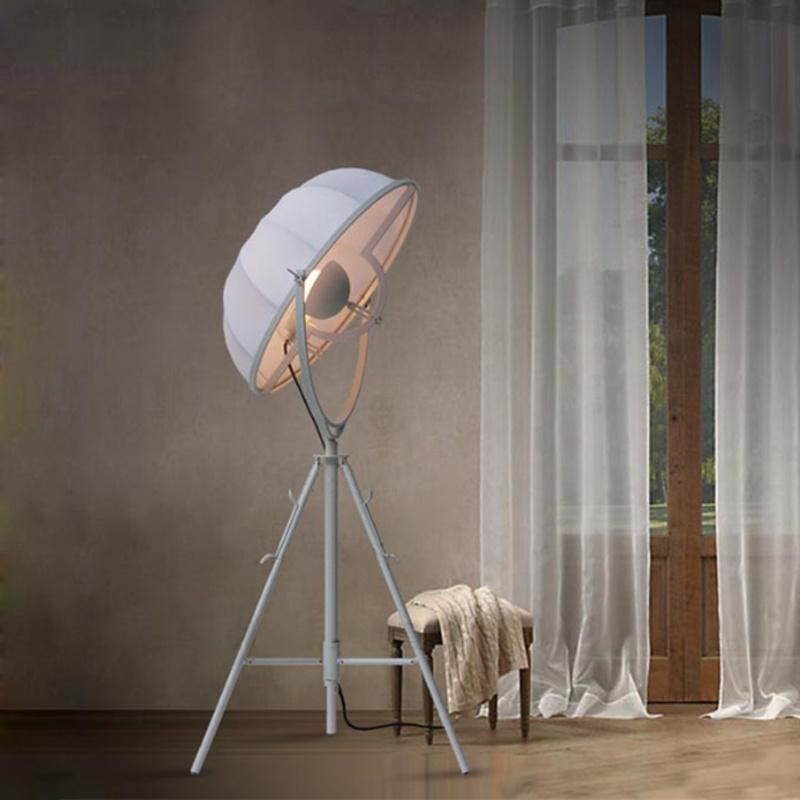 Nordic Minimalist Creative Semicircular Metal Lampshade Photography Satellite Decoration Floor Lamp E27 (WH-MFL-107)