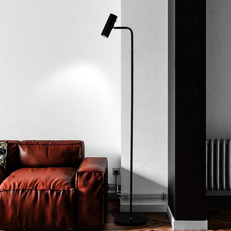 Modern Minimalist Floor Lamp Gold/Black/White Foyer Bedroom Office Metal Lighting Fixture (WH-MFL-11)